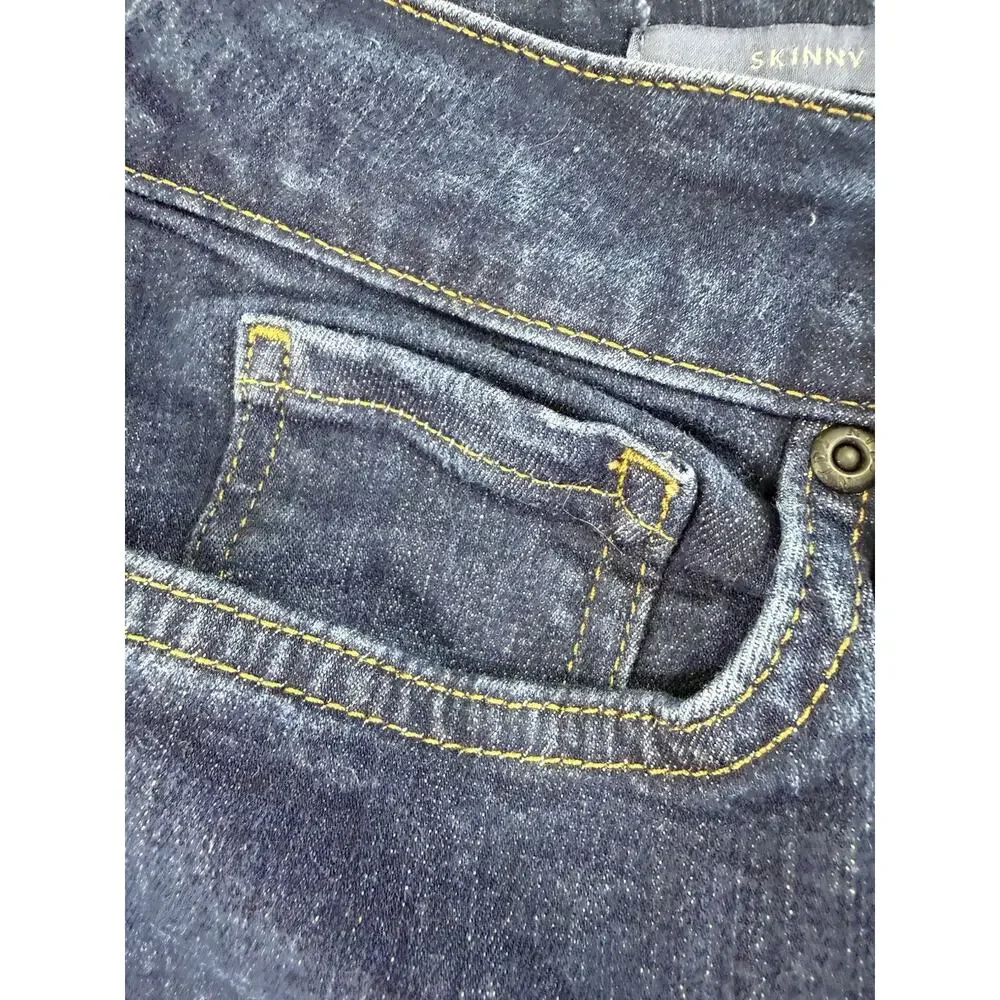NYDJ Skinny Jeans Size 12 Dark Wash Lift Tuck Stretch Denim - Picture 3 of 7
